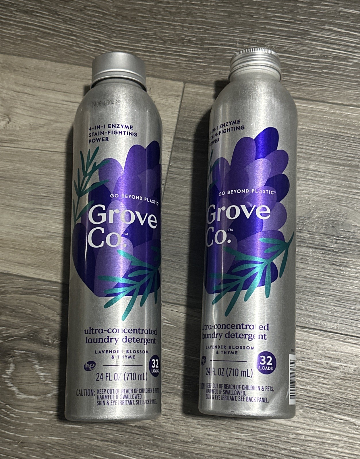 Lot 2x Grove Co Ultra-Concentrated Liquid Laundry Detergent 24 oz 32 Loads