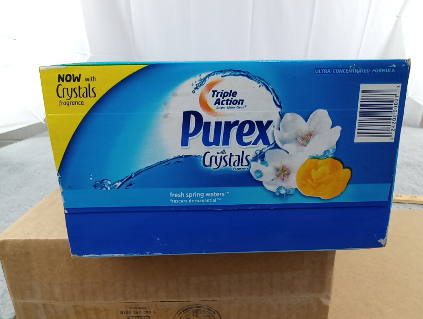Vintage Purex With Crystals Laundry Detergent Fresh Spring Waters 40oz 44 Loads