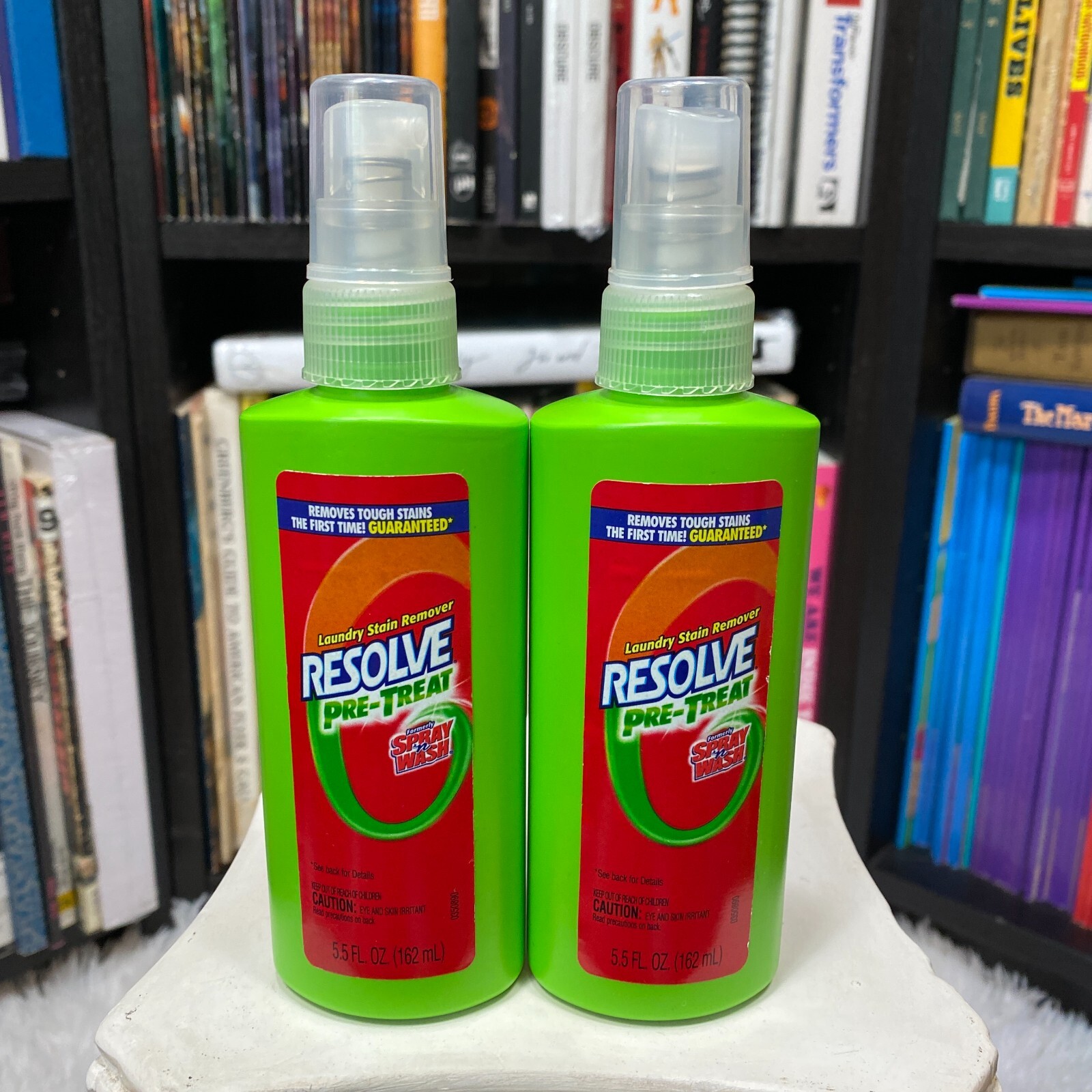 RESOLVE PRE-TREAT SPRAY N WASH STAIN REMOVER 5.5 FL OZ (2)