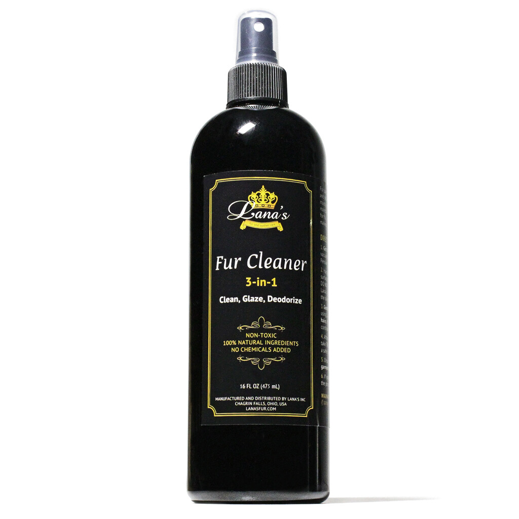 16oz Fur Cleaner Spray – Clean Glaze Remove Odor on Fur Coats Hats Real or Faux