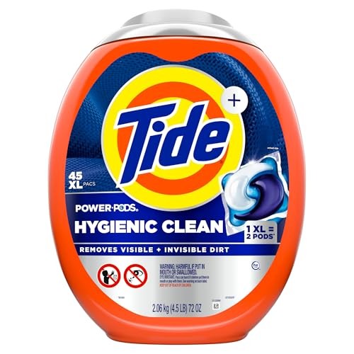 Tide Hygienic Clean Power PODS Laundry Detergent 45 Count (Pack of 1), rust