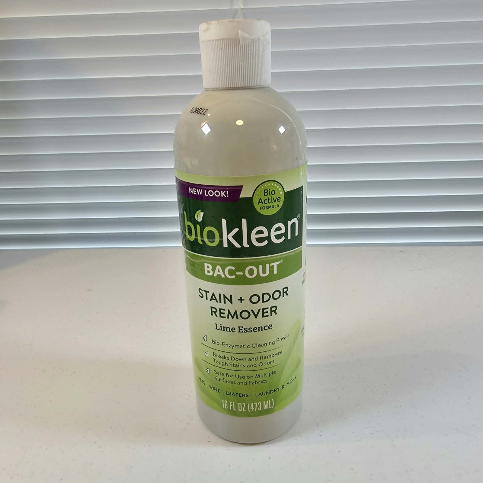 BIOKLEEN BAC OUT STAIN ODOR REMOVER LIME ESSENCE 16 FL. OZ. NEW