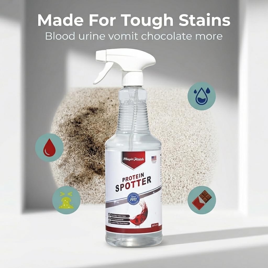 Magic Finish Protein Spotter (32 Oz) – Powerful Fabric 32 Fl Oz (Pack of 1)
