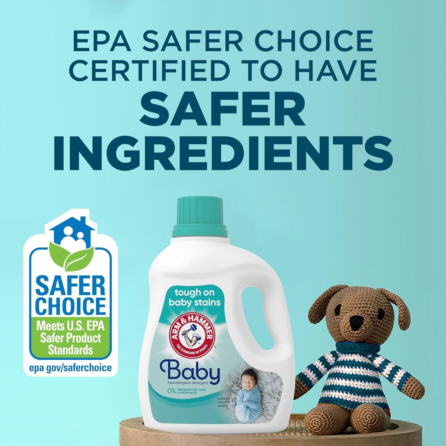 ARM & HAMMER Baby, 77 Loads Liquid Laundry Detergent, 100.5 Fl oz