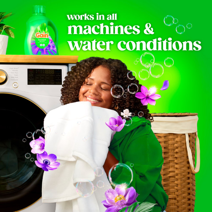 (2pack) Gain HE Liquid Laundry Detergent Moonlight Breeze 132 fl oz 100 Loads