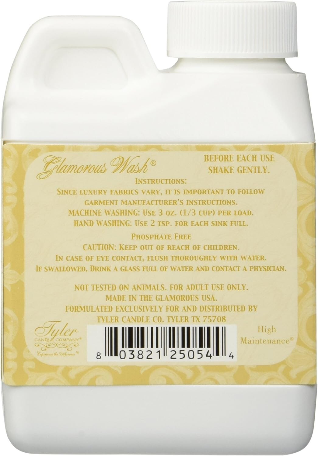 Tyler Glamorous Wash High Maintenance 4oz Fine Laundry Detergent (12 Pack)