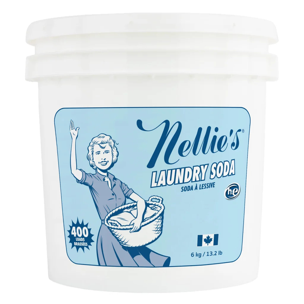 Nellie’s Laundry Soda, 400 Loads, HE Compatible, Phosphate & Fragrance Free NEW