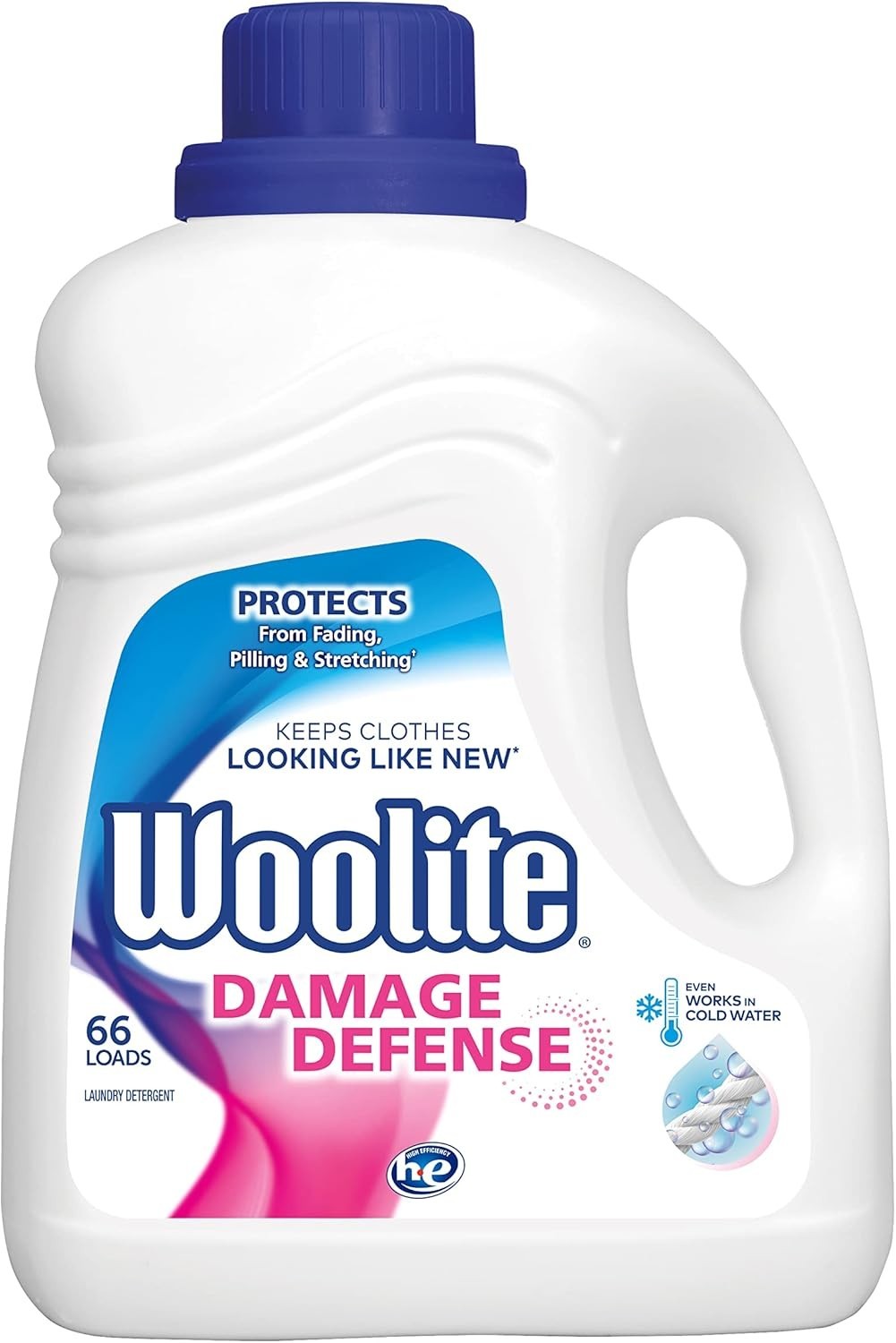 Woolite Damage Defense Liquid Laundry Detergent, 66 Loads, Regular and 100 Fl Oz