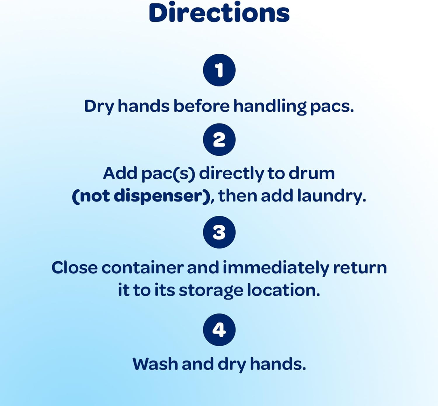Mighty Pacs Laundry Detergent, Free Clear for Sensitive Skin, Tub, 60 Count