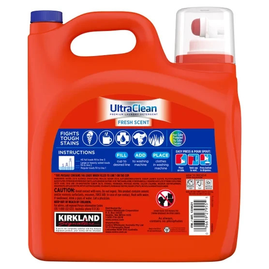 ✅ Kirkland Ultra Clean HE Laundry Detergent 146 Loads 💧 194 oz High Efficiency