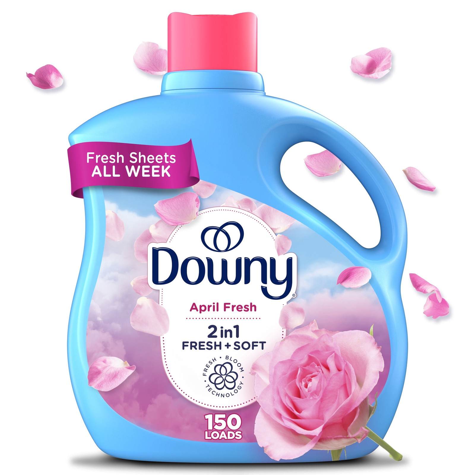 Liquid Fabric Softener, April Fresh Scent, 111 fl oz, 150 Loads