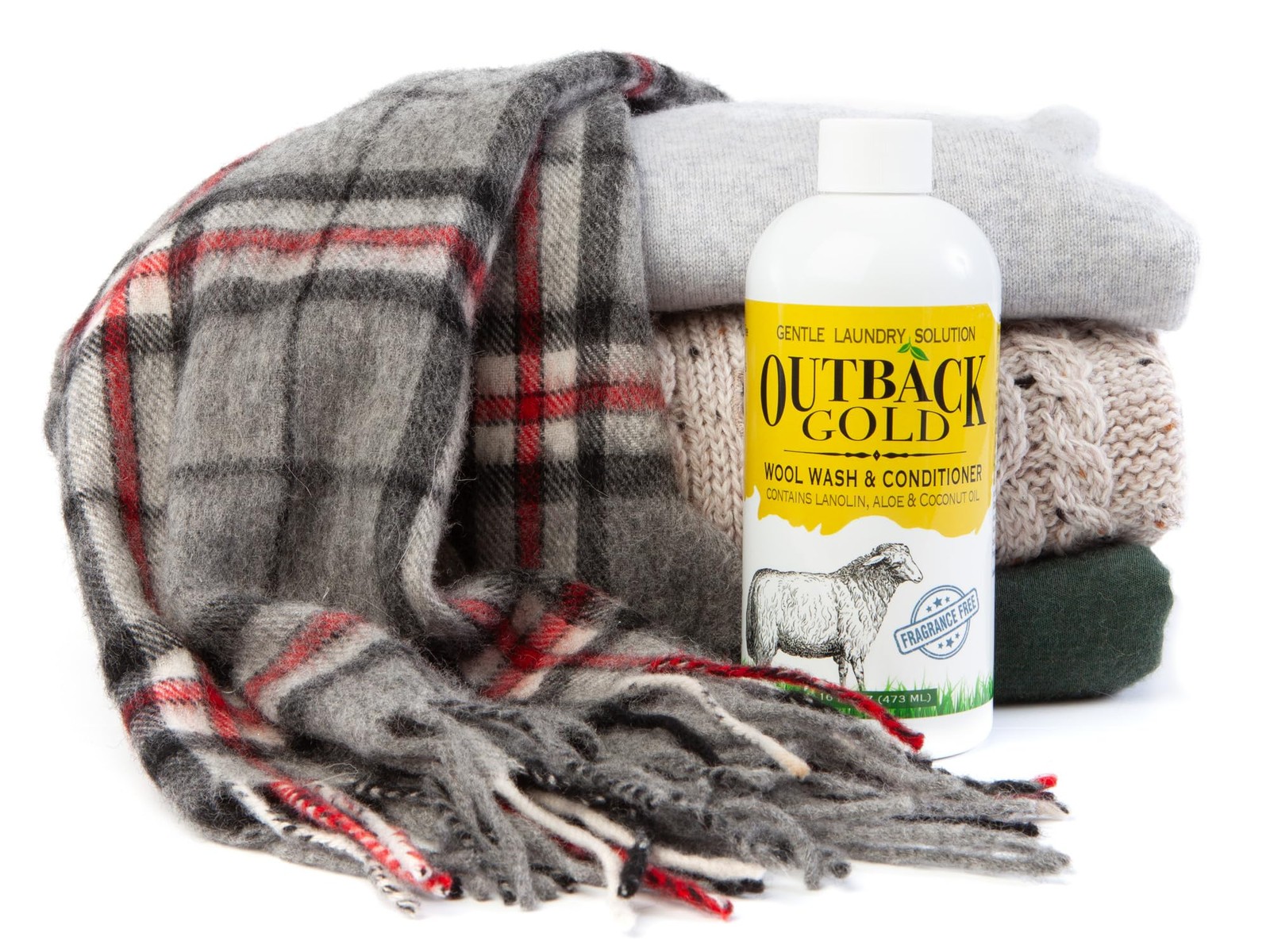 Outback Gold Wool Wash, 16 Oz, HE Compatible, Plant 16 Fl Oz (Pack of 1)