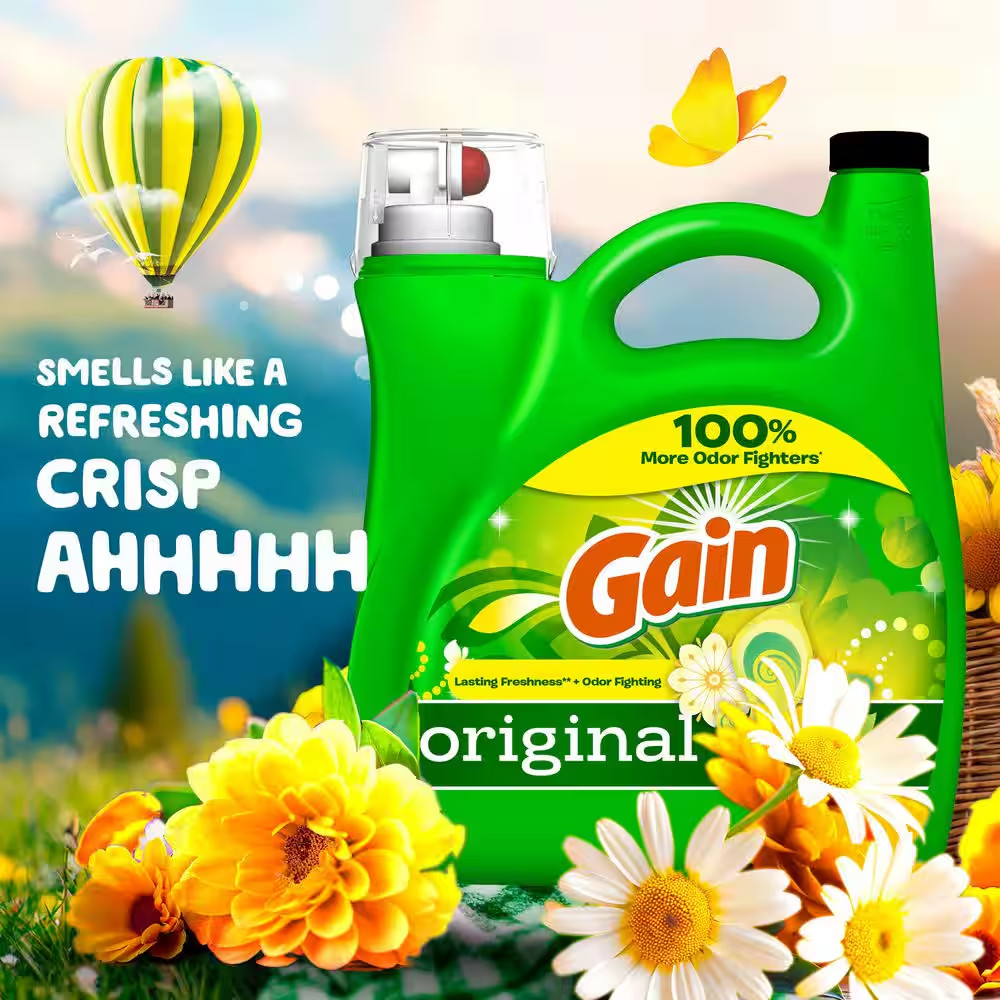 144 Oz. HE Original Scent Liquid Laundry Detergent (100-Loads)