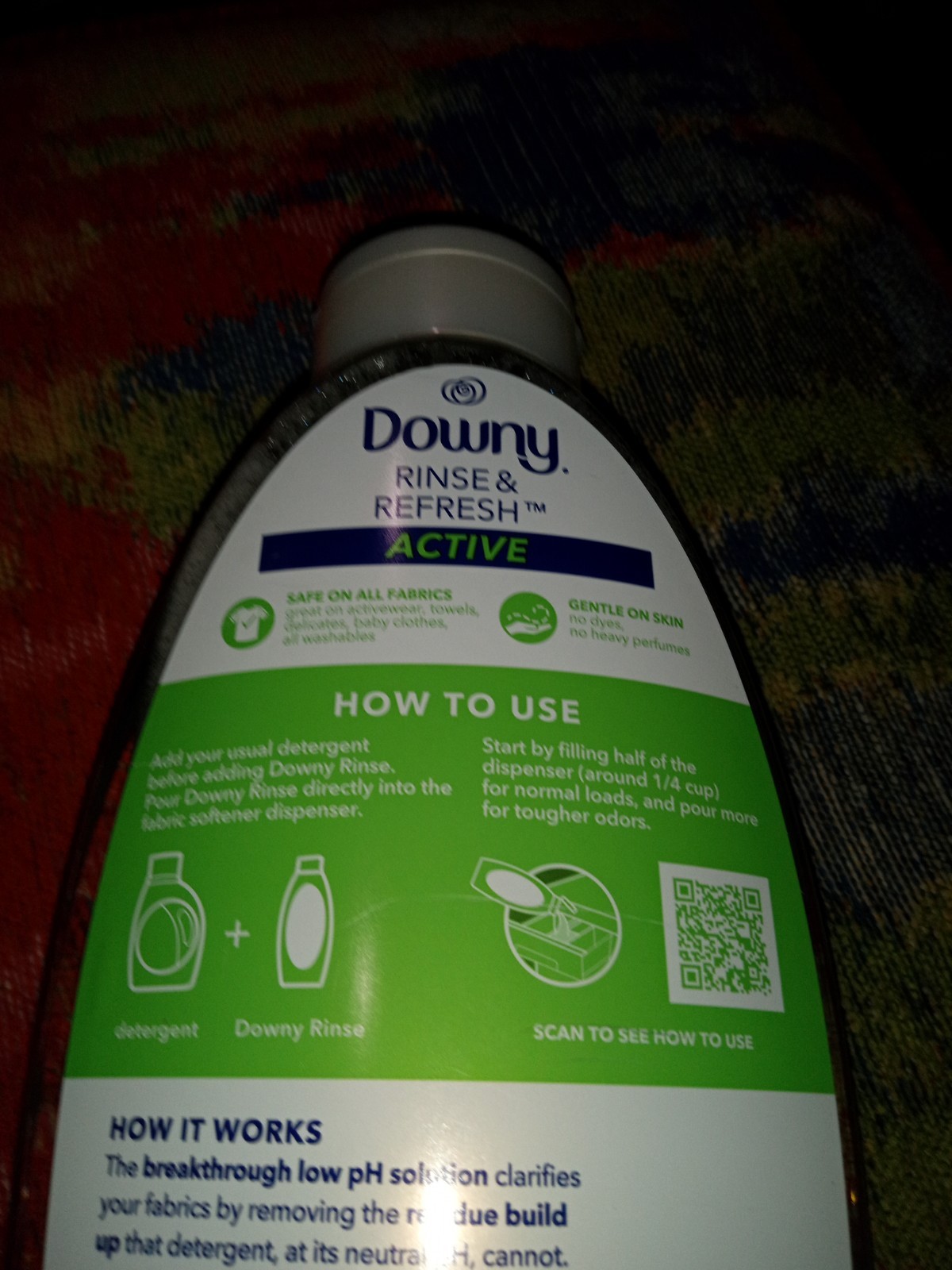 Downy Rinse and Refresh Active Fresh Scent 3 X Odor Power Size 48 oz Sealed
