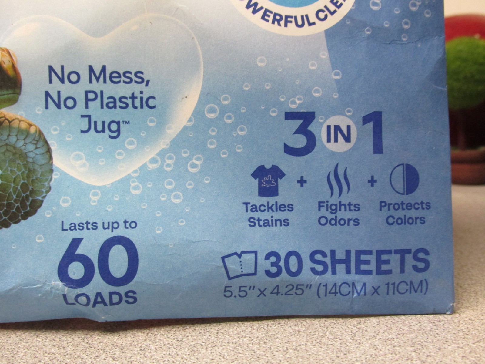 Earth Breeze Fragrance Free 30 Eco Sheets Laundry Detergent Quick Dissolve