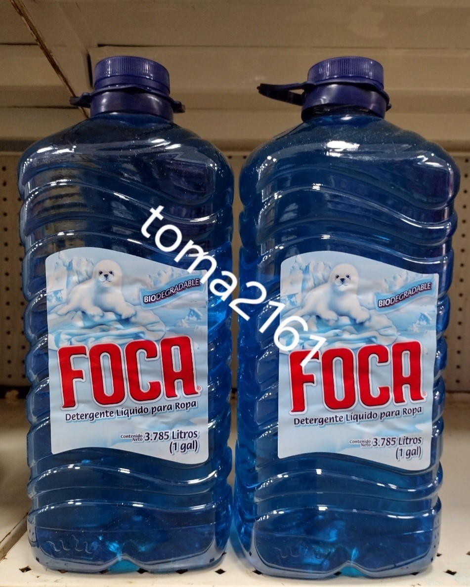 2X FOCA LIQUID DETERGENT DETERGENTE LIQUIDO – 2 BOTTLES OF 128 OUNCES FREE SHIP