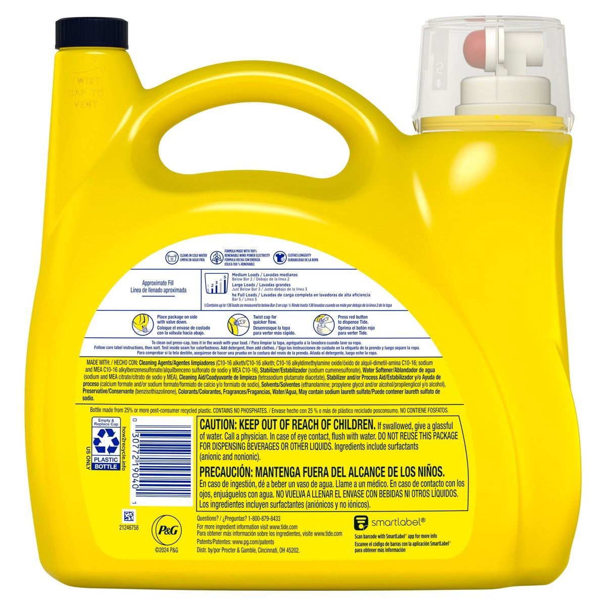Tide Simply Daybreak Fresh Liquid Laundry Detergent – 182 fl oz