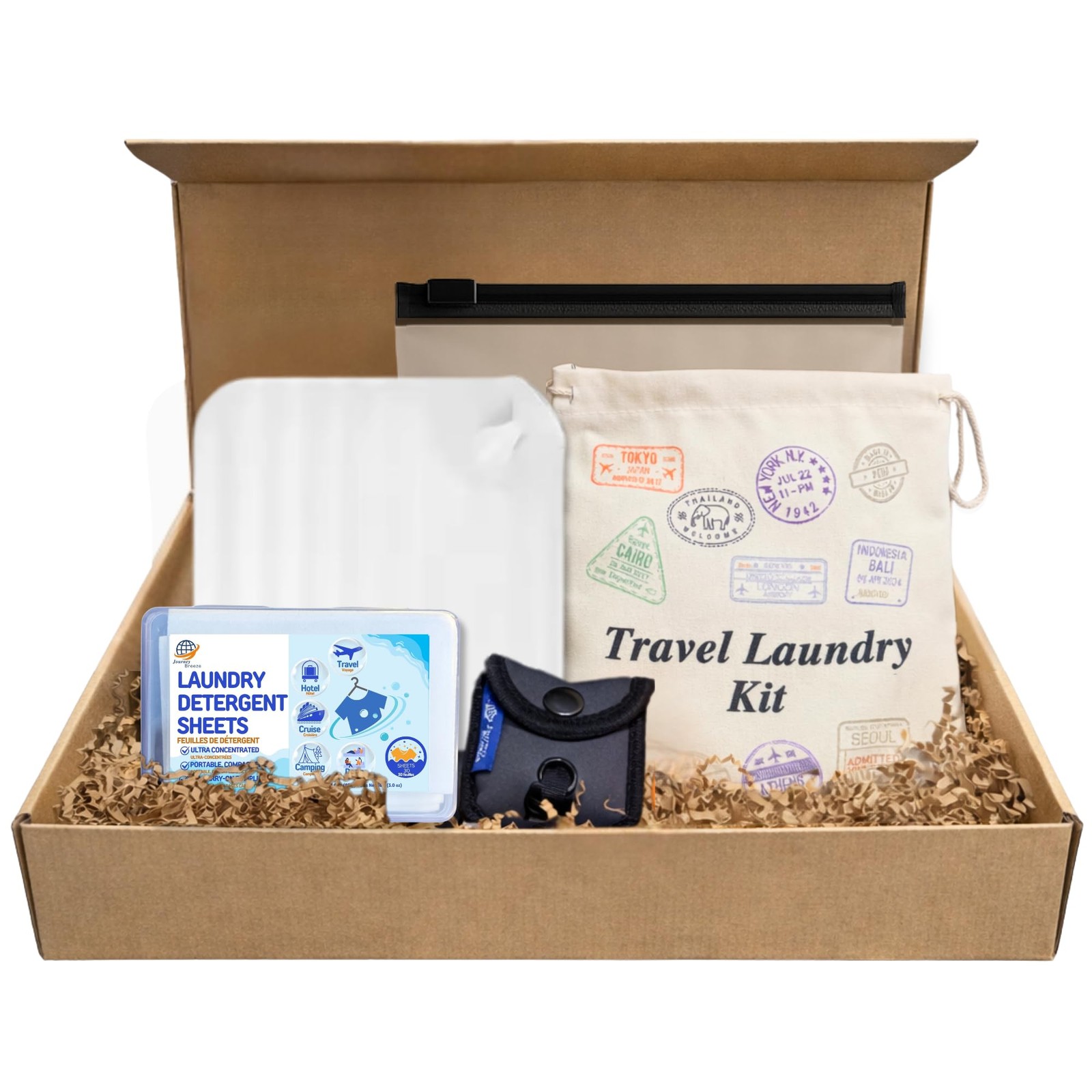 Travel Laundry Detergent Sheets Gift Set – 30-Count Laundry Detergent Sheets …