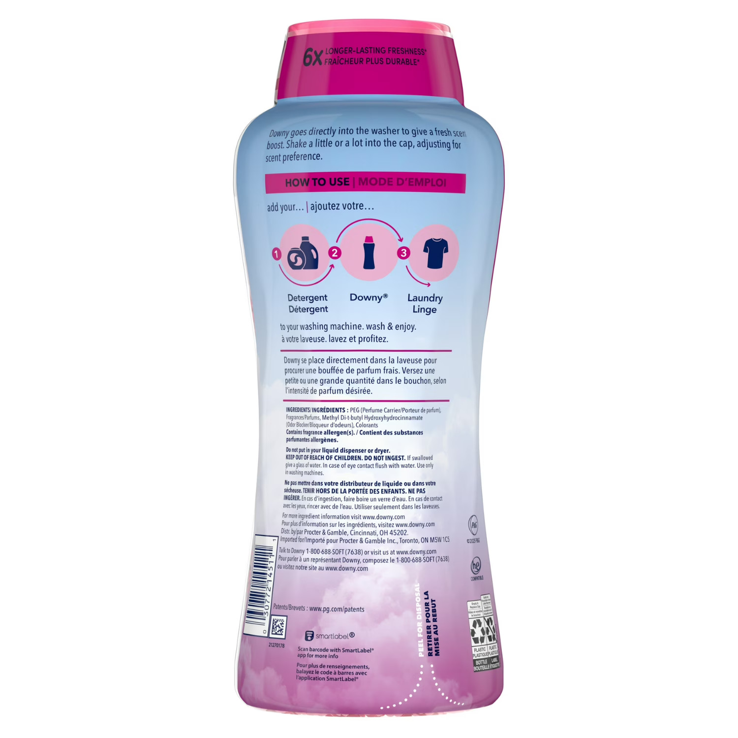 Downy In Wash Scent Booster Beads April Fresh Laundry 30.1 oz Long Lasting