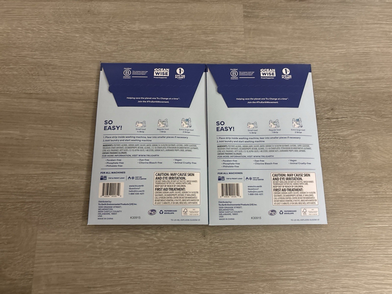 Clean People & Tru Earth Laundry Detergent Sheets Fresh & Clean Lot of 4 Bundle