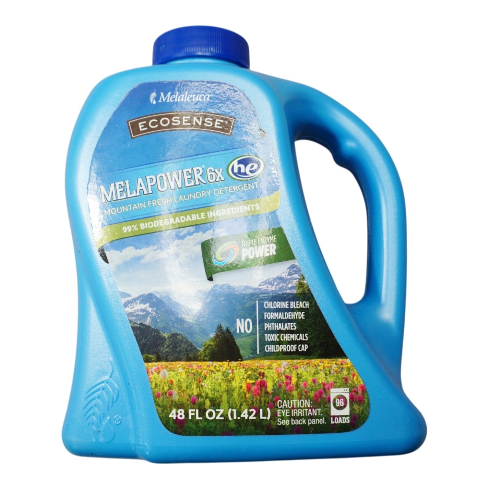 Lot of 2 Melaleuca EcoSense MelaPower Laundry Detergent Bottles Partial Full