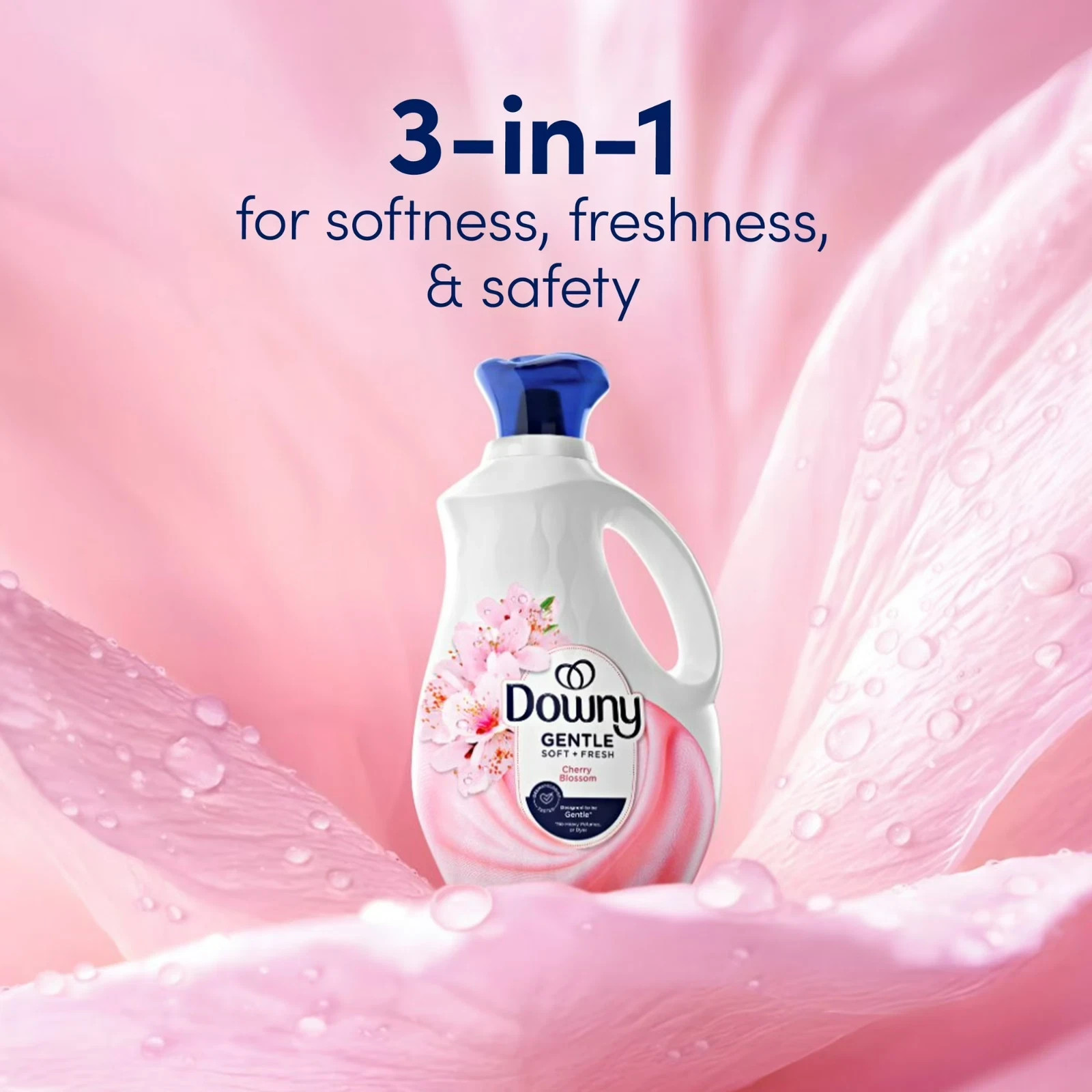 Downy Gentle Soft Fresh Fabric Softener Cherry Blossom 44 Fl Oz 66 Loads