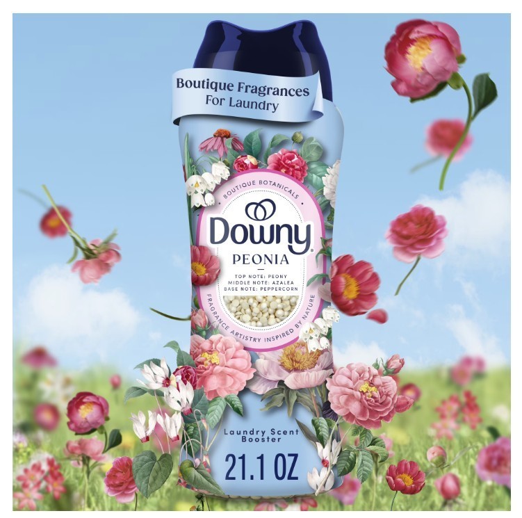 SALE-Downy Boutique Botanicals In-Wash Scent Booster Beads Peonia 21.1 oz 2 Pack