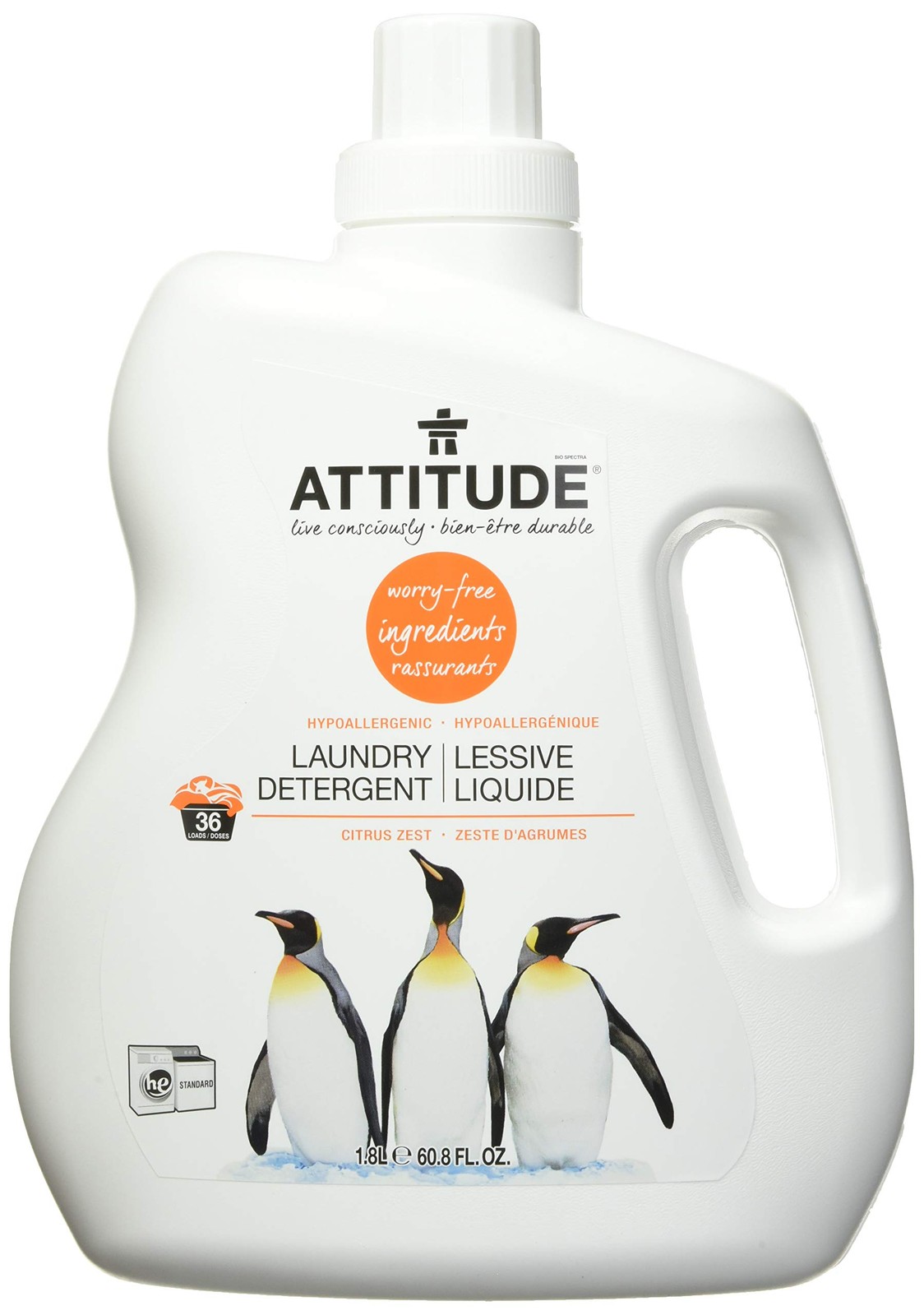 Liquid Laundry Detergent, EWG Verified Laundry Soap, 36 Loads, HE Compatible,…
