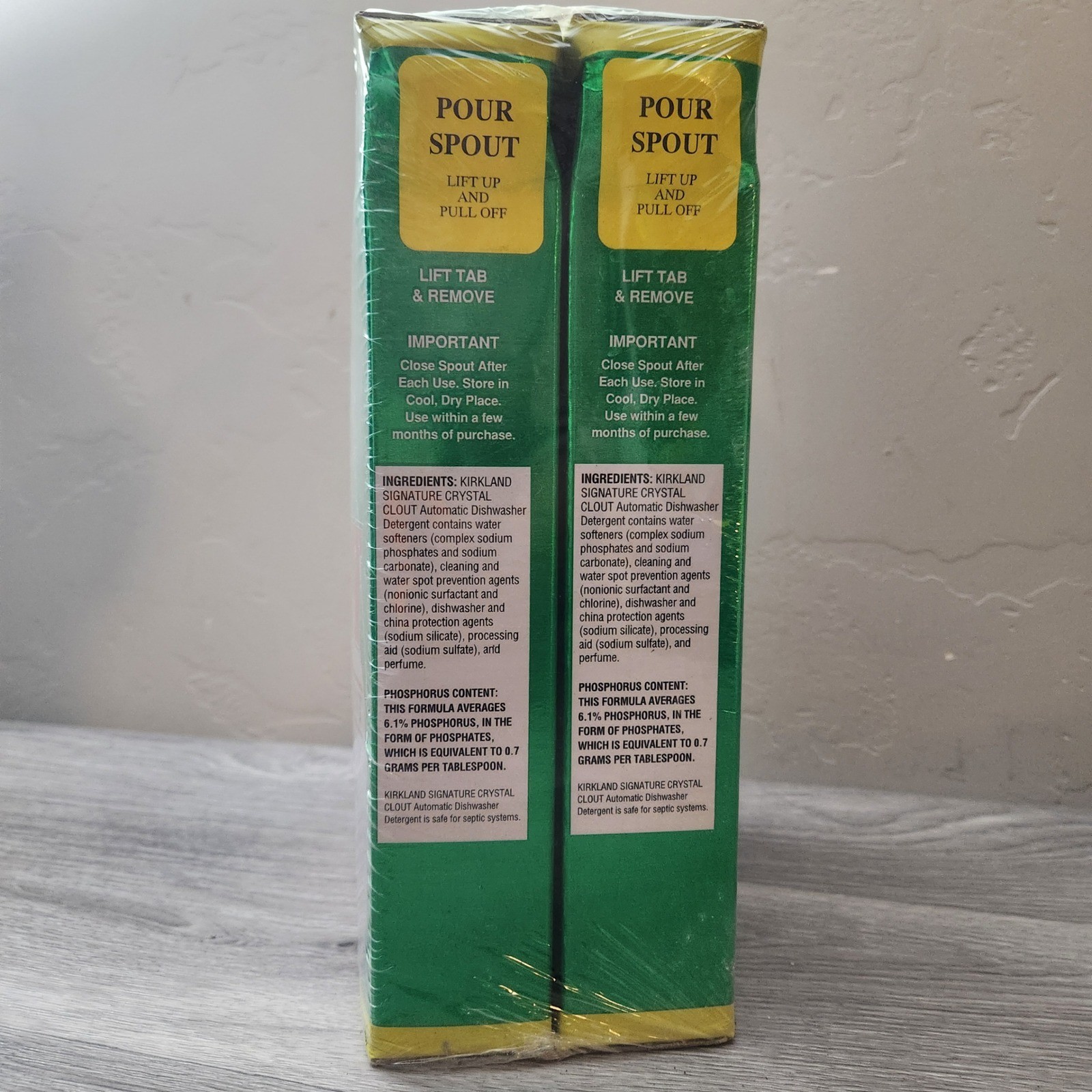 Kirkland Signature Discontinued XL 2 Pack Crystal Clout Dishwashing Lemon Scent