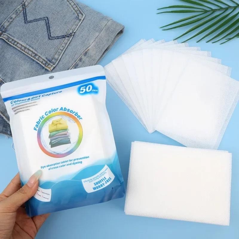 Laundry Color Catcher Sheets Anti Stain Washing Machine Dye Absorbing Cloth