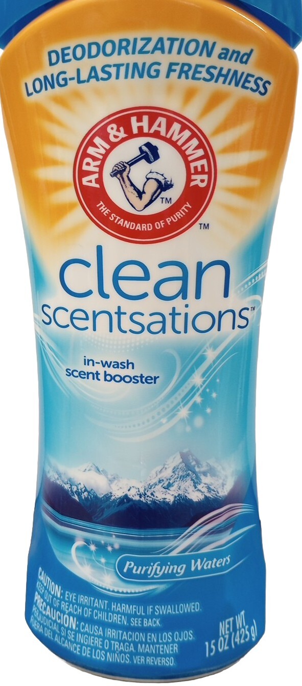 Arm & Hammer Clean Scentsations Scent Booster Purifying Waters LOT x 3 x 15 Oz.