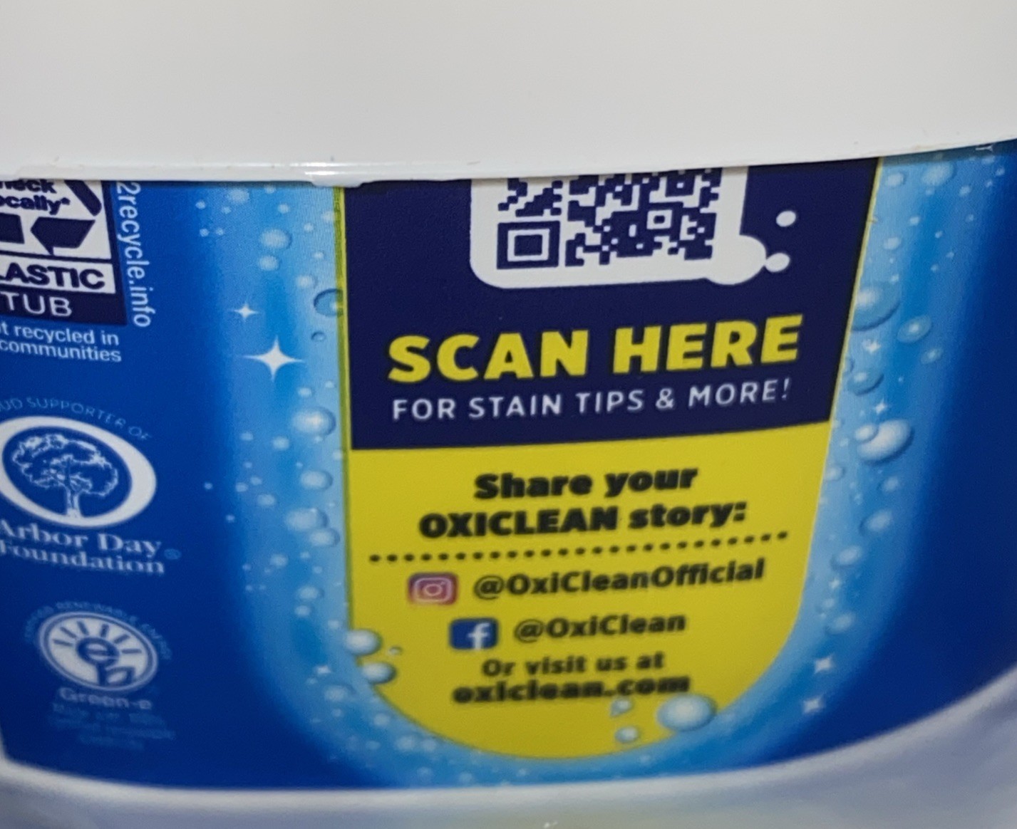 OXI CLEAN NO SCENT VERSATILE STAIN REMOVER POWDER CHLORINE FREE 1.77LB 38 LOADS