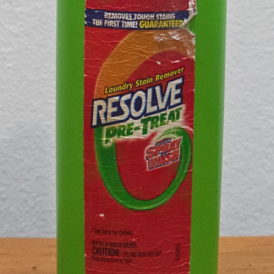 RESOLVE Pre-Treat Spray N Wash Laundry Stain Remover Spray 5.5 oz NOS