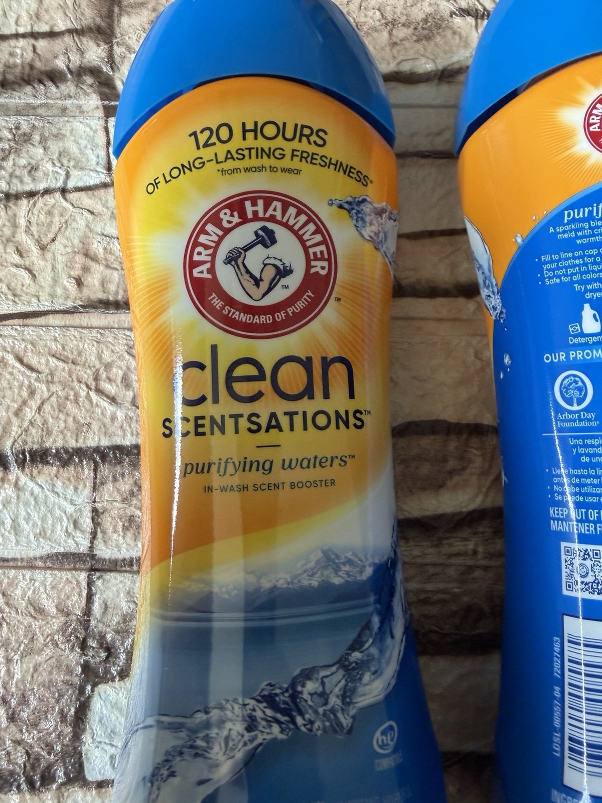 (2) Arm & Hammer Clean Scentsations in-Wash Scent Booster Purifying waters