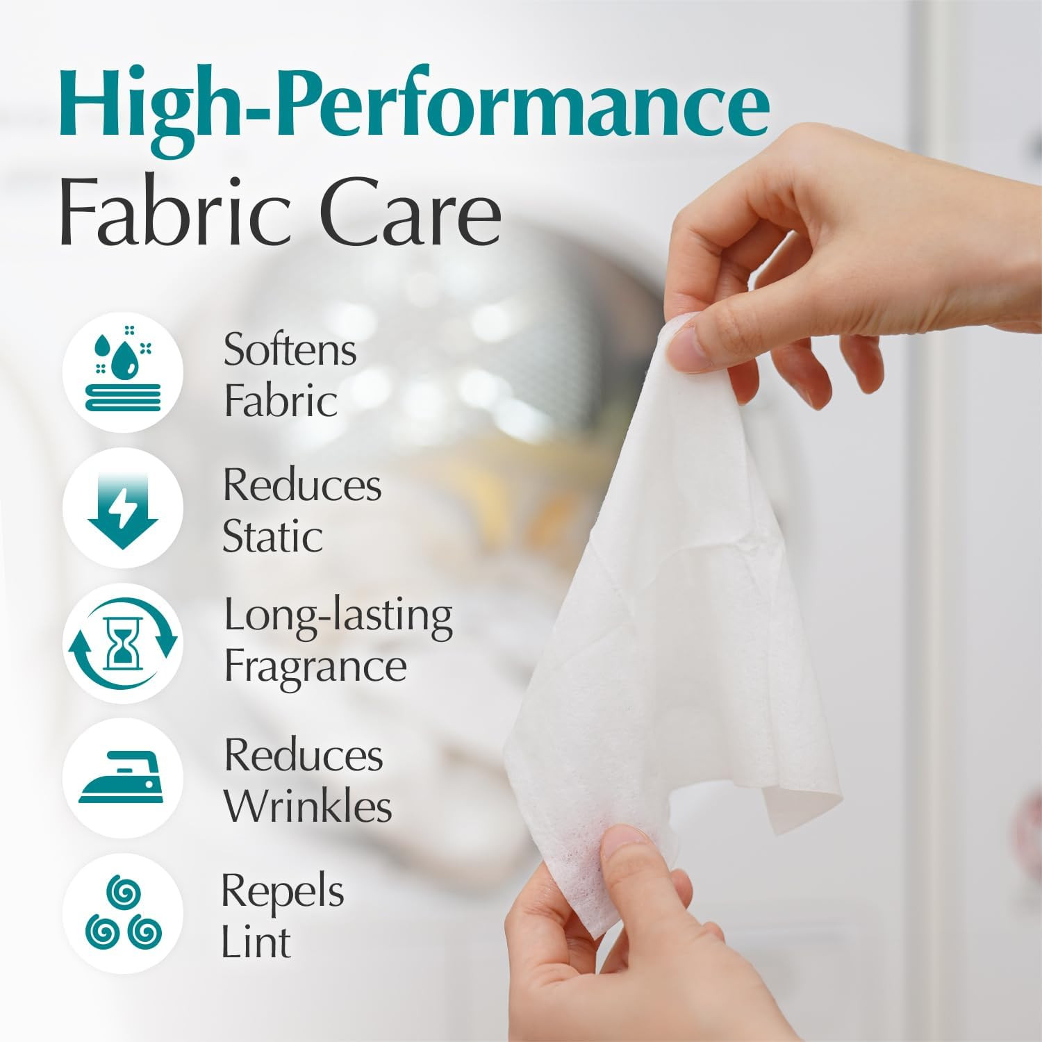 LAVOIR Scented Dryer Sheets, Pre-Moistened Fabric Softener Sheets, Luxurious Cyp