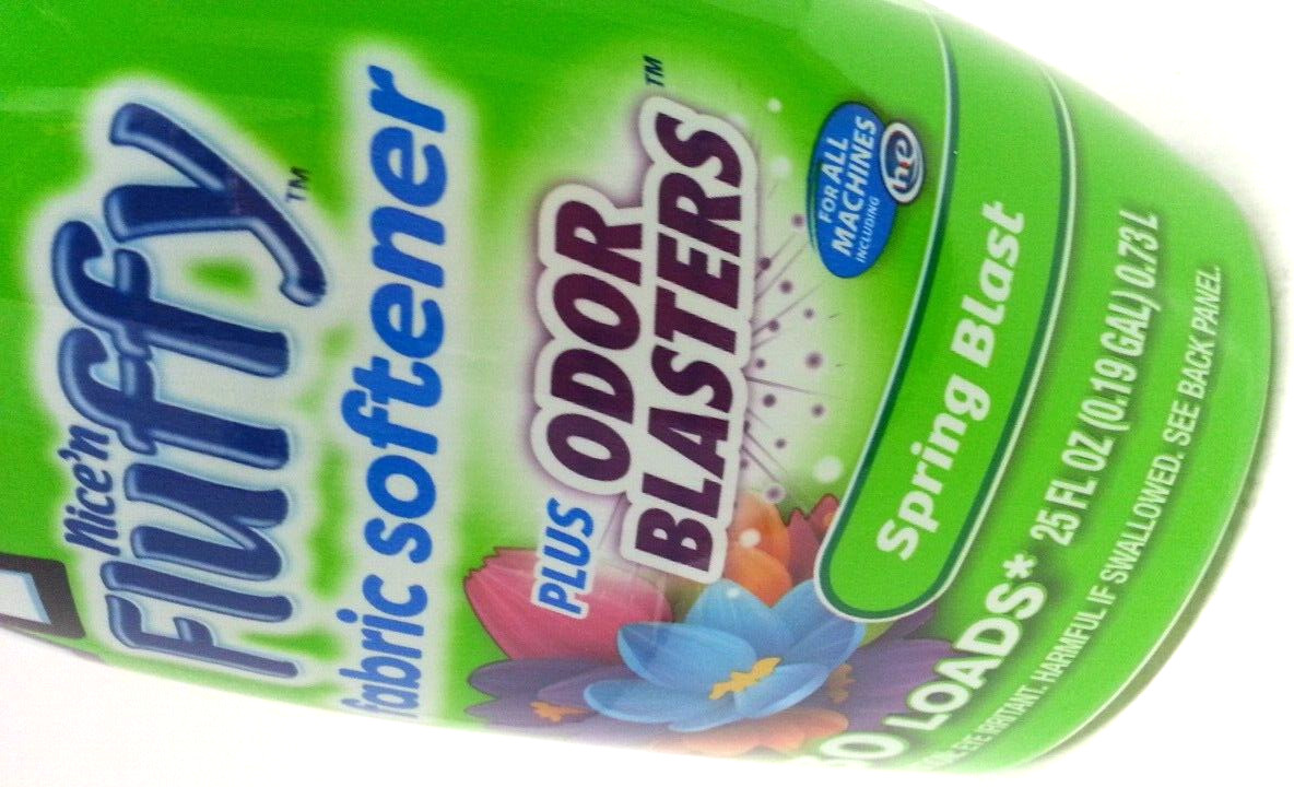 (LOT 6) xtranice’n Fluffy Liquid Fabric Softener Spring Blast 25 oz Ea=180 Loads