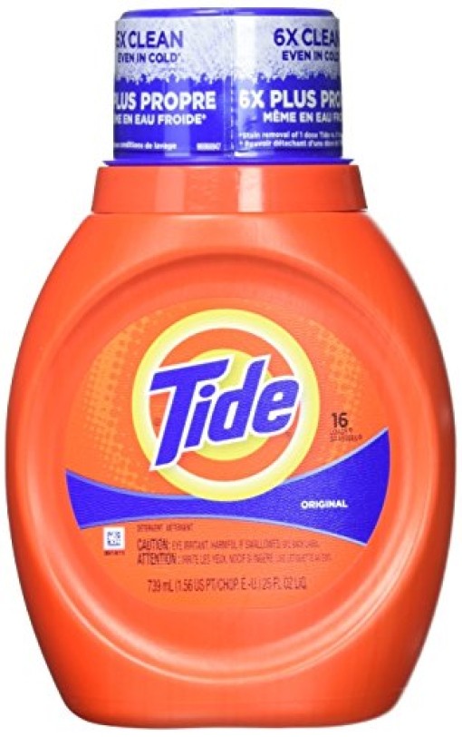 2 Pack Tide 13875 AC1021 Liquid Laundry Detergent 25 oz Bottles