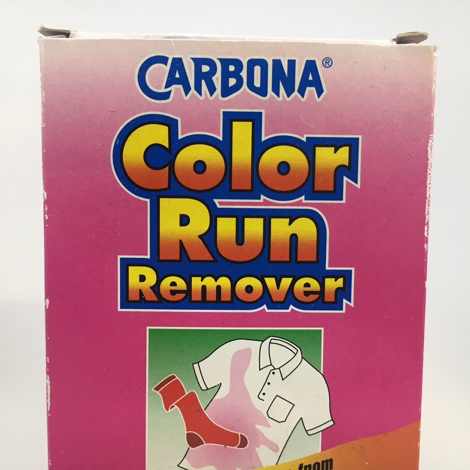 Vintage Carbona Color Run Dye Remover 7 oz. Bleach-Free Laundry Powder 1990s NOS