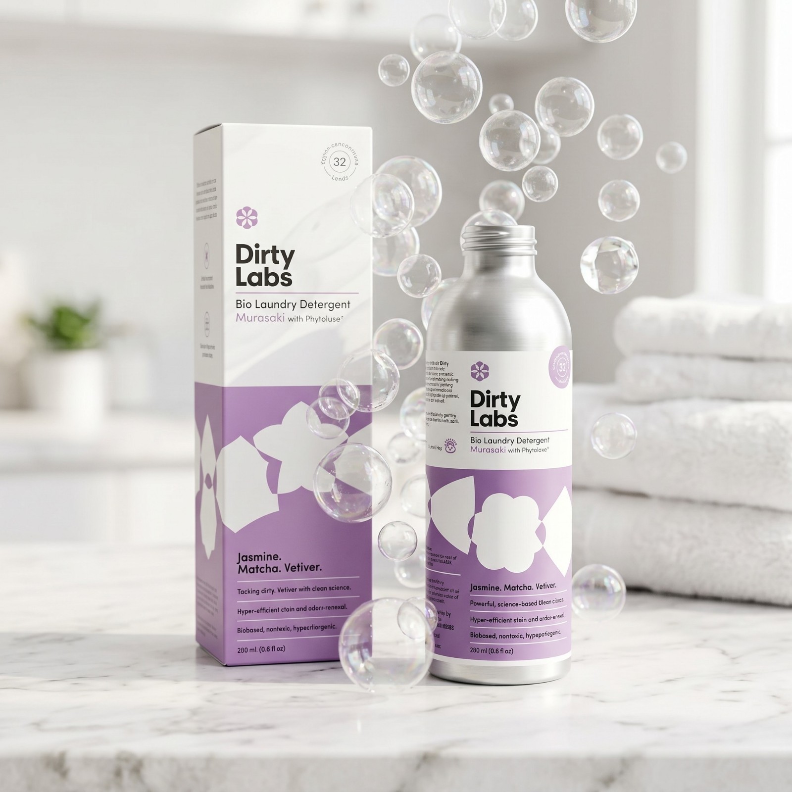 Dirty Labs Murasaki Bio Laundry Detergent – Jasmine Matcha Vetiver (8.6 fl oz)