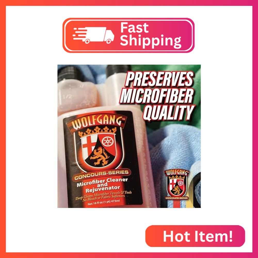 WOLFGANG CONCOURS SERIES Microfiber Cleaner & Rejuvenator | Concentrated Laundry