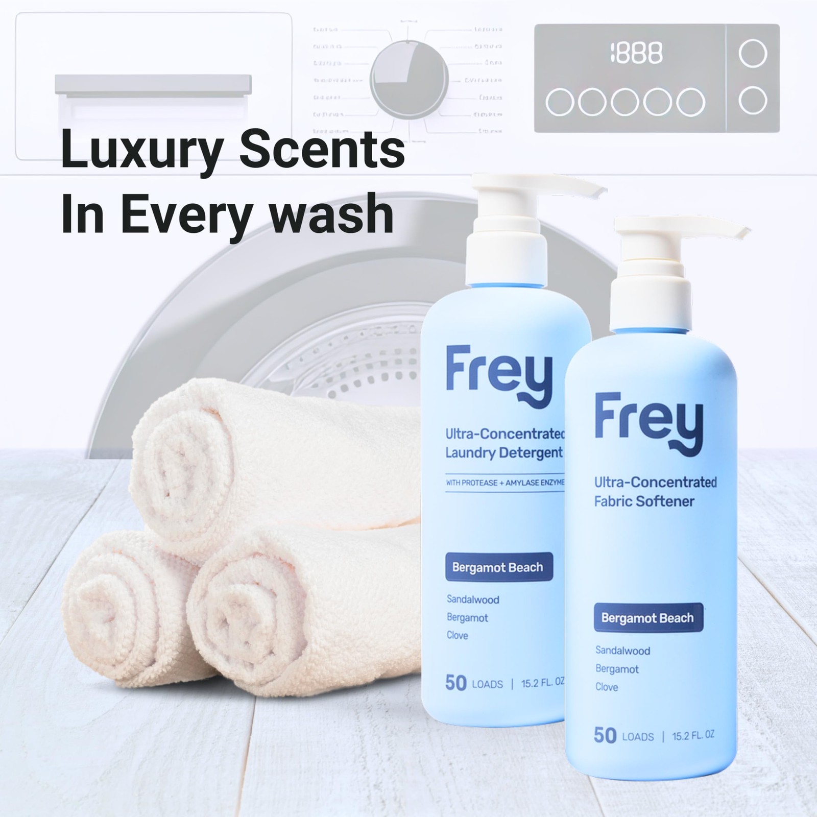 Laundry Care Bundle: Concentrated Natural Laundry Detergent + Fabric Softener…