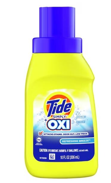 5 BOTTLES Of Tide Simply with Oxi Refreshing Breeze Detergent, 50-oz.