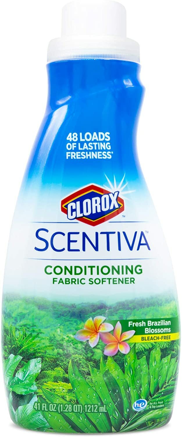 Clorox Scentiva Conditioning Fabric Softener Fresh Brazilian Blossoms 48 Loads