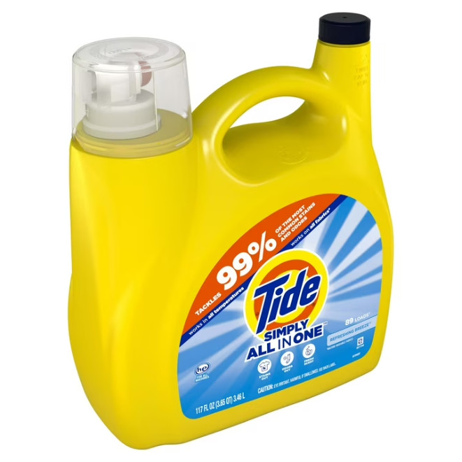 New 4 Pack Tide Simply All-In-One Laundry Detergent Refreshing Breeze 117 fl oz