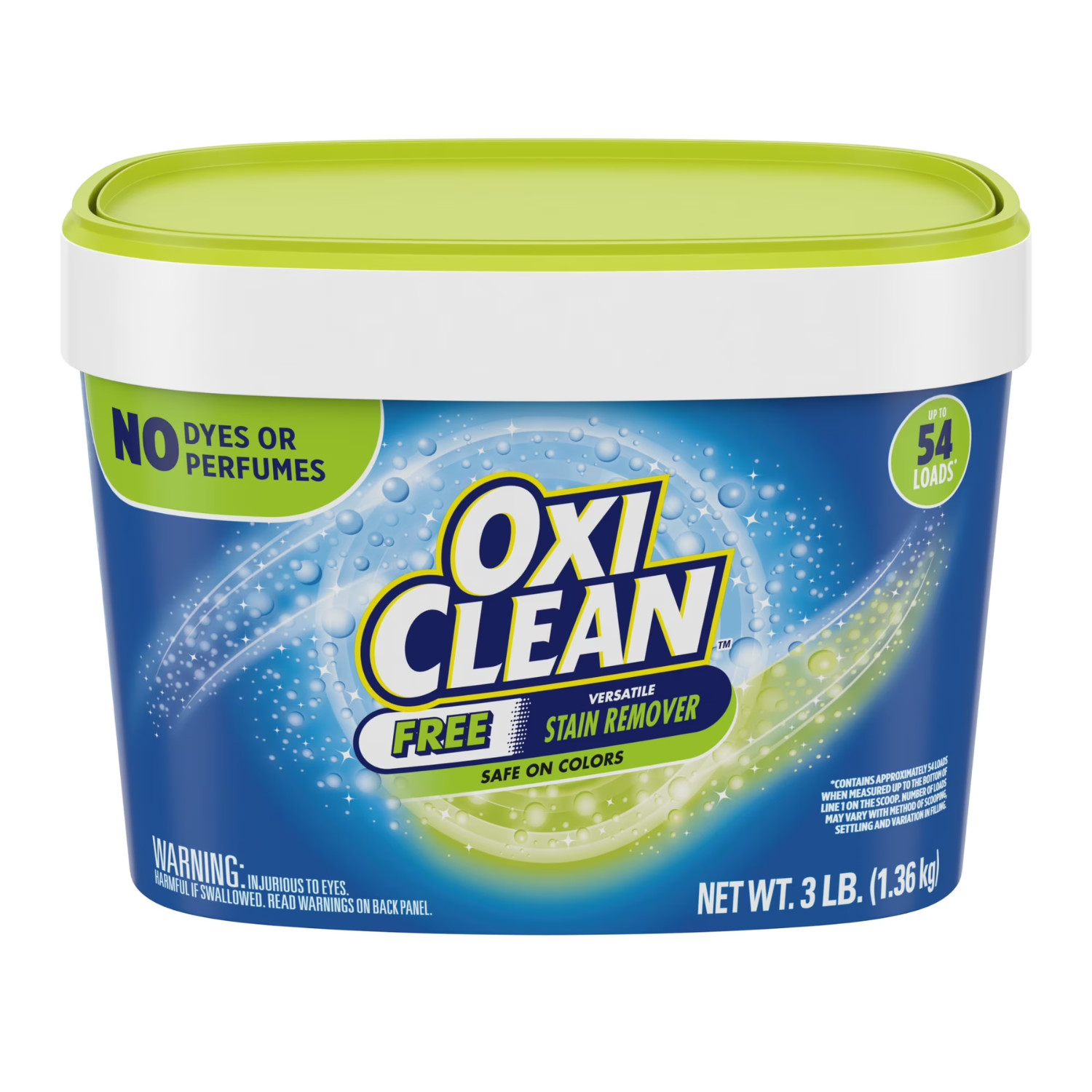(3 Pack) OxiClean Free Home & Laundry Stain Remover Powder, 3 lb Fragrance Free