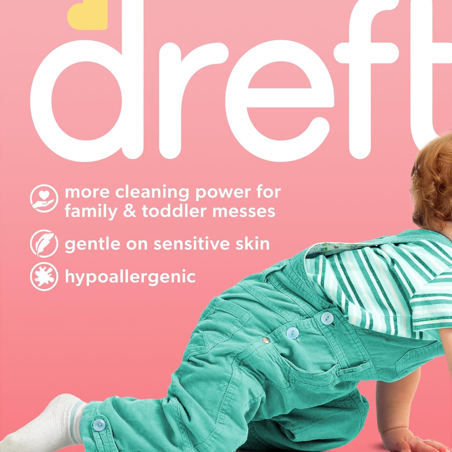 Dreft Toddler Liquid Laundry Detergent Gentle Sensitive Skin Hypoallergenic