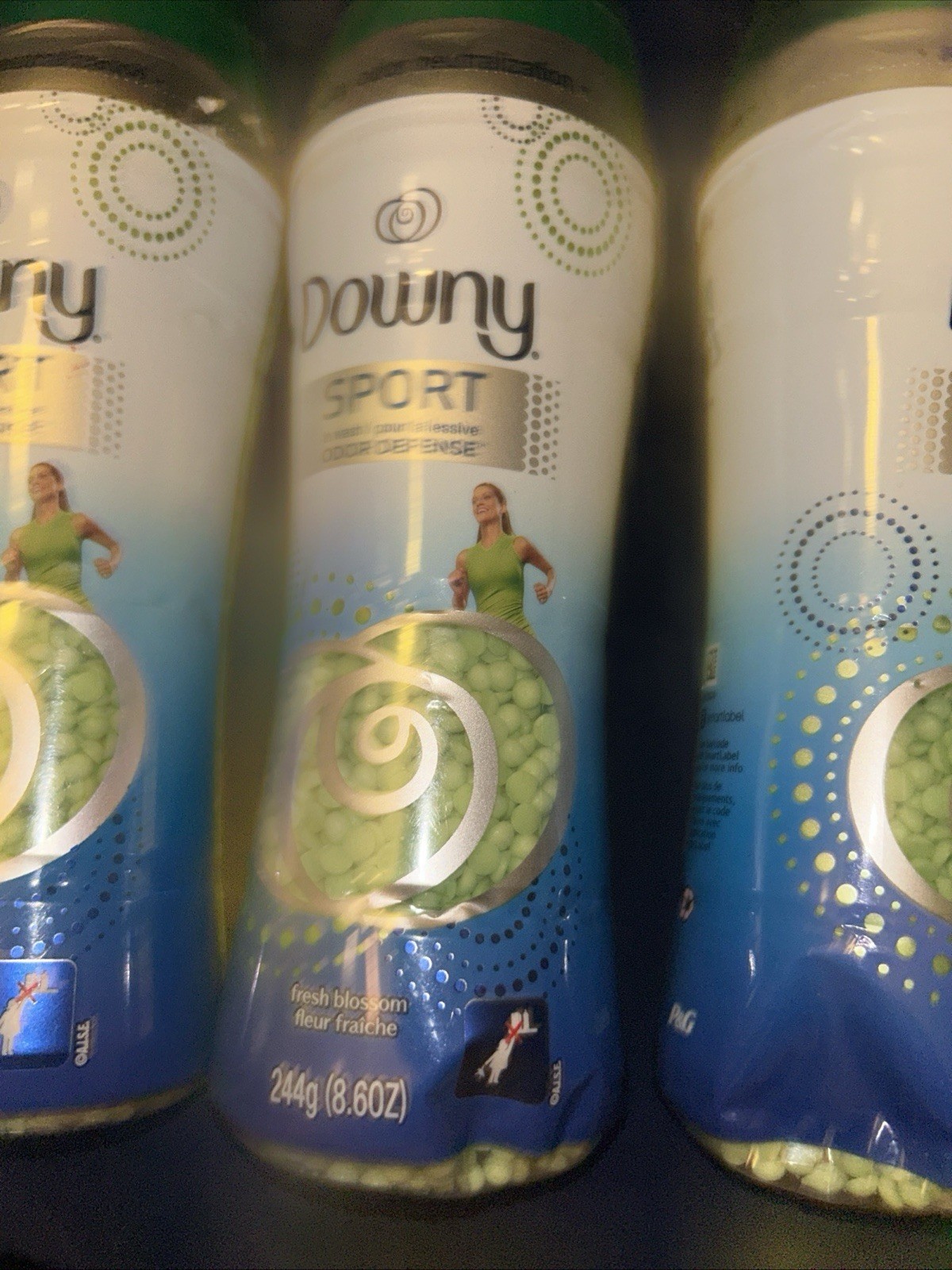 3 Downy SPORT Odor Defense NEUTRALIZATION Beads FRESH BLOSSOM DISCONTINUED