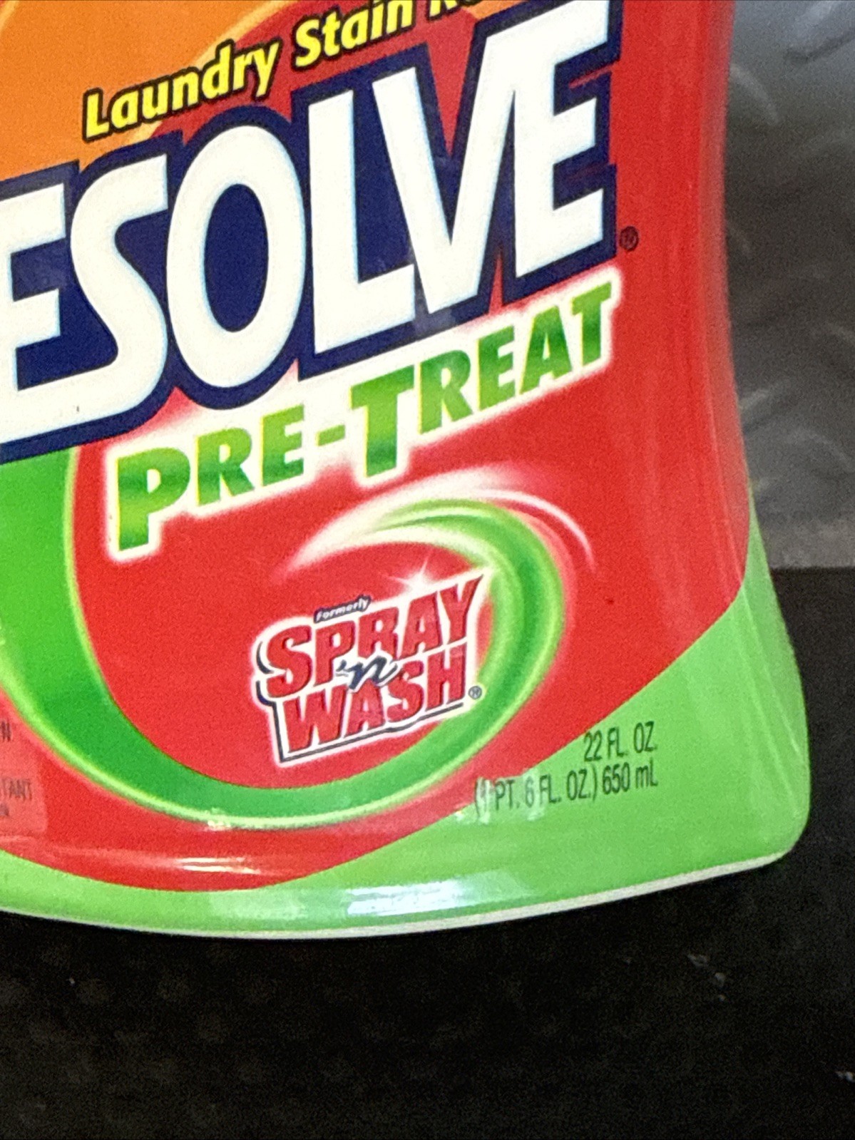 Resolve Pre-Treat Laundry Stain Remover, Spray n’ Wash, 22 oz NEW! DISCONTINUED