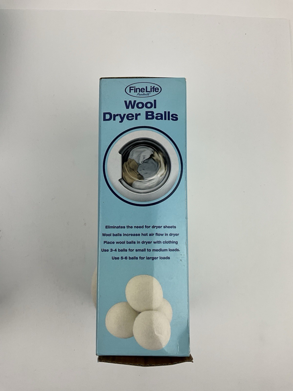 3 Pack Of 6 Natural & Chemical Free Reusable Wool Dryer Balls