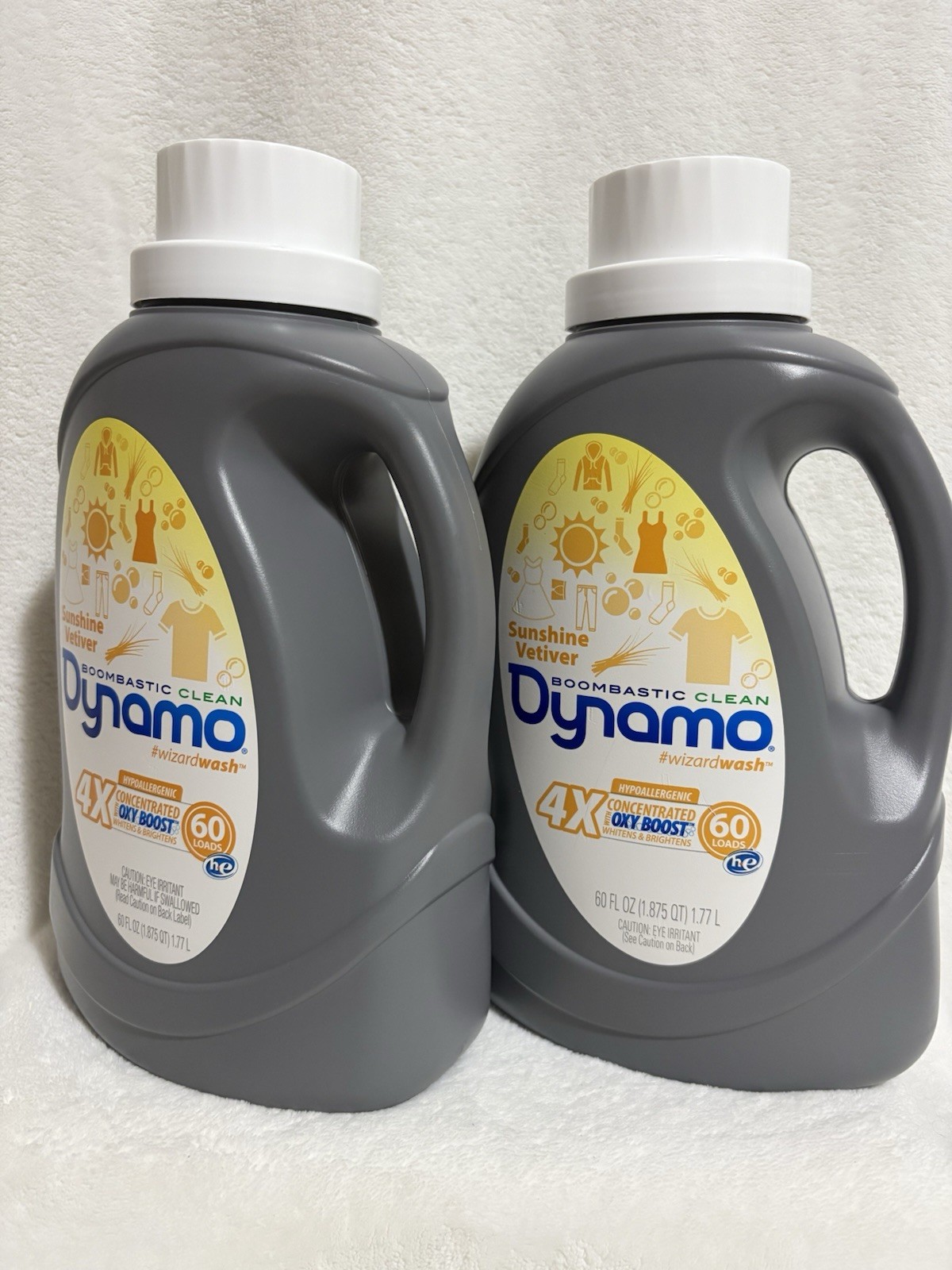 2-Pack Dynamo Sunshine Vetiver 4X Concentrated Liquid Laundry Detergent 60 Loads